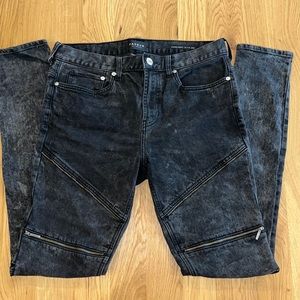 PacSun Black Zippered Stacked Skinny